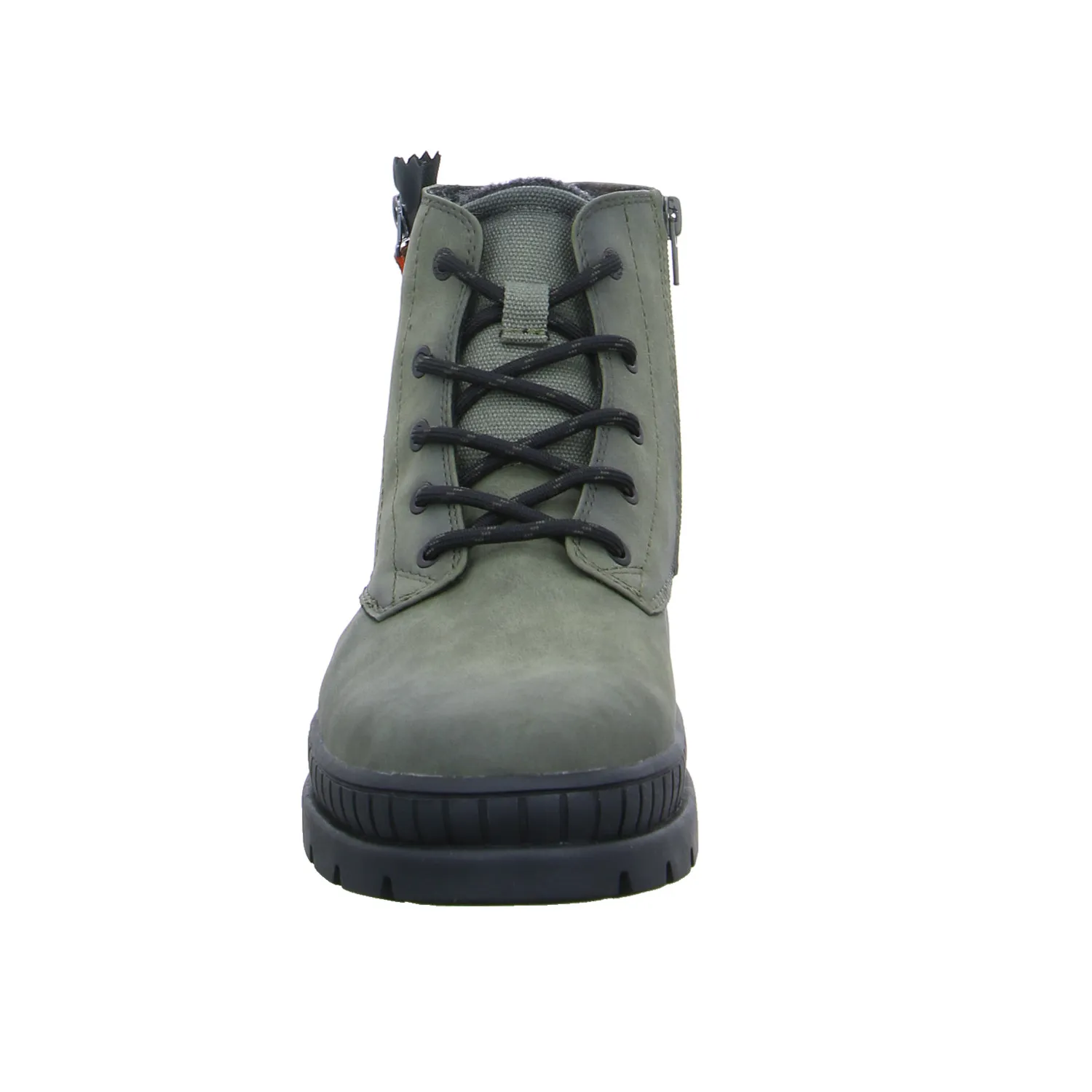 BUGATTI SHOES Winter-Boots Dunkelgrün Leder