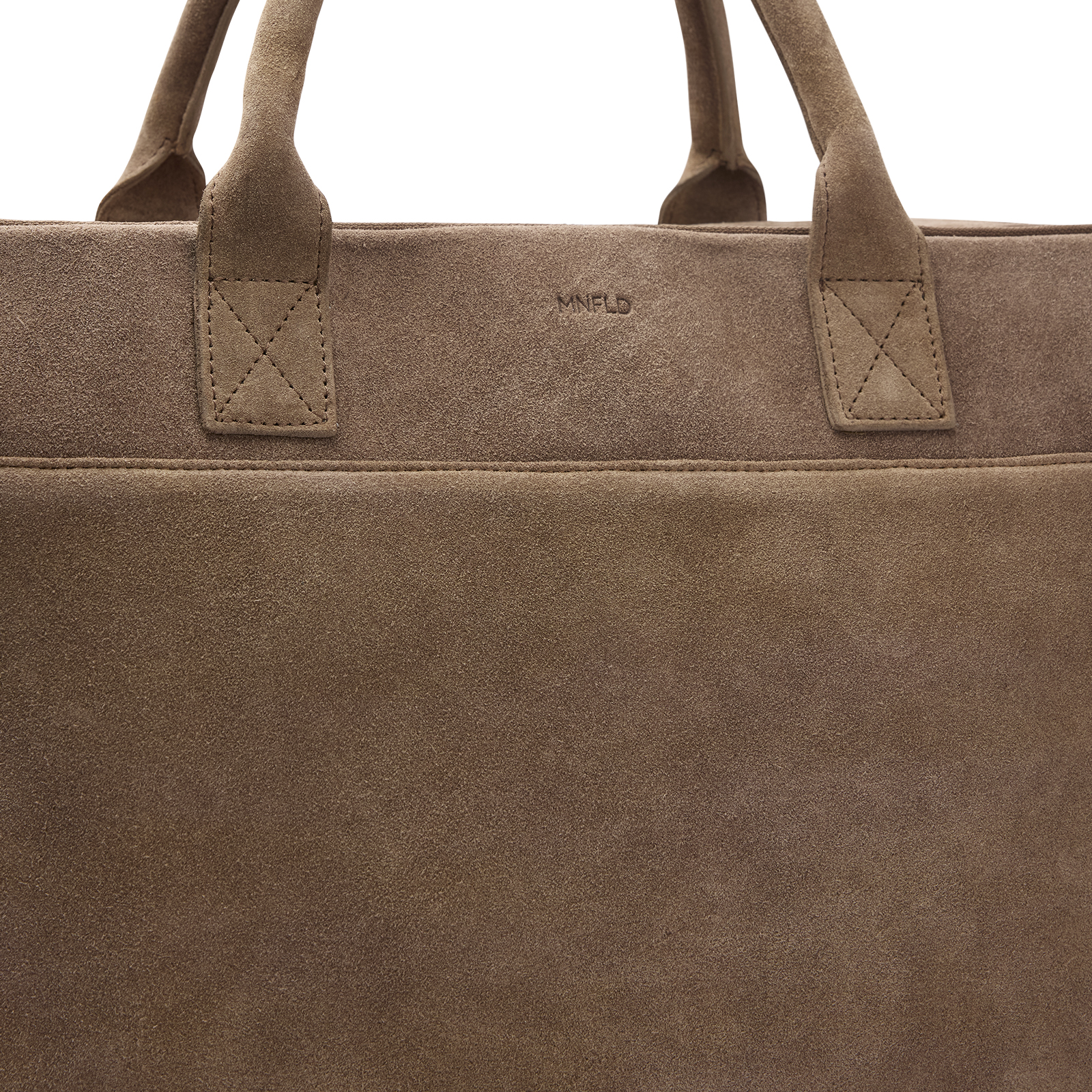 Taupe suède laptoptas 18.5 inch