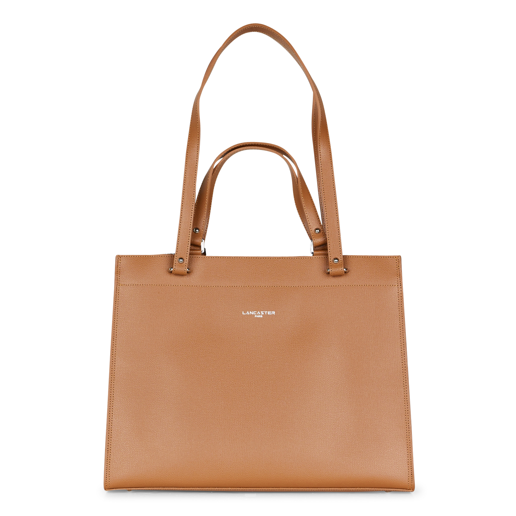 Grand sac cabas en cuir| Marron