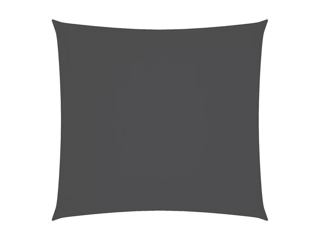 Voile d'ombrage en tissu Oxford carré 3,6 x 3,6 m Anthracite