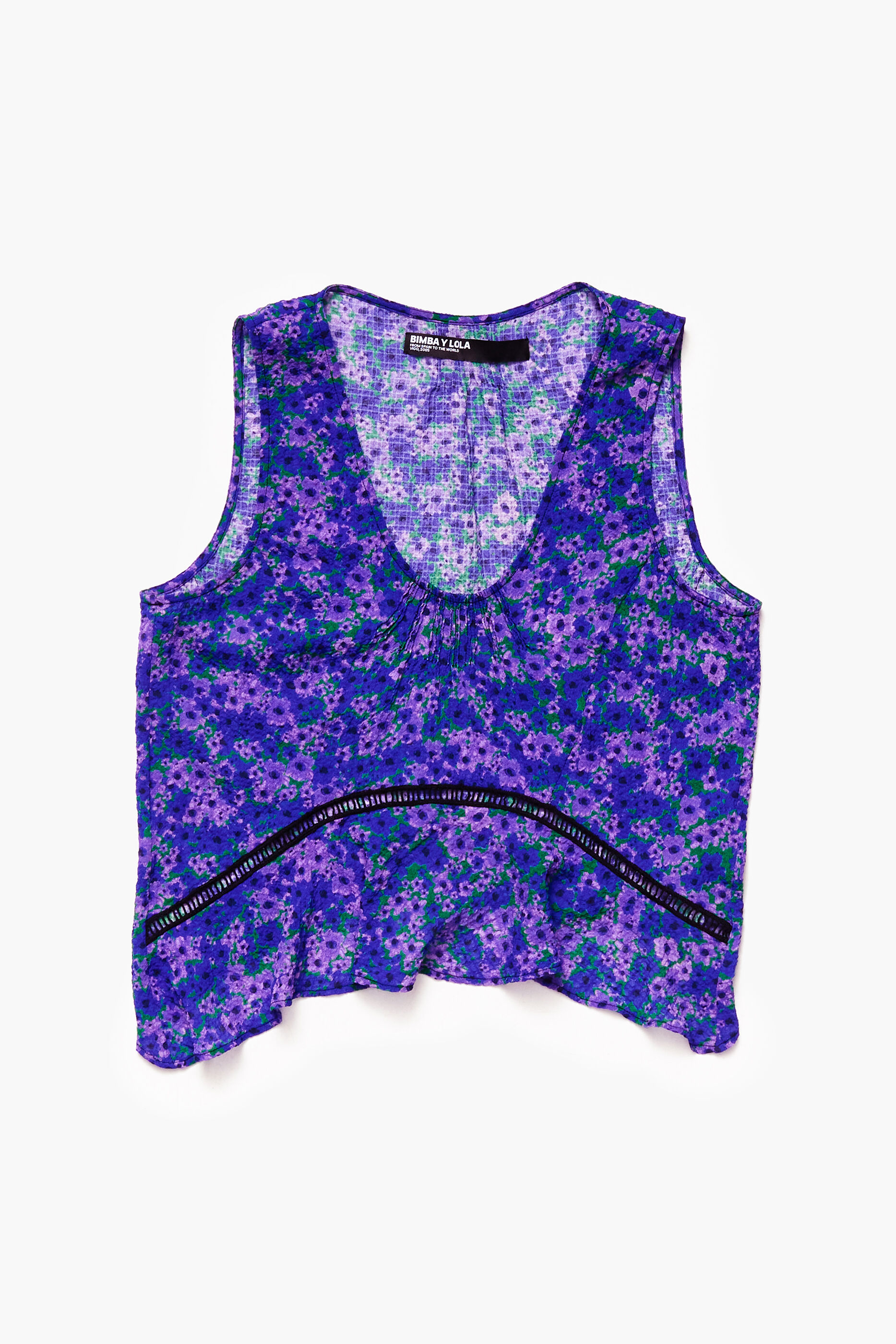 Top mini estampado Flores Completo