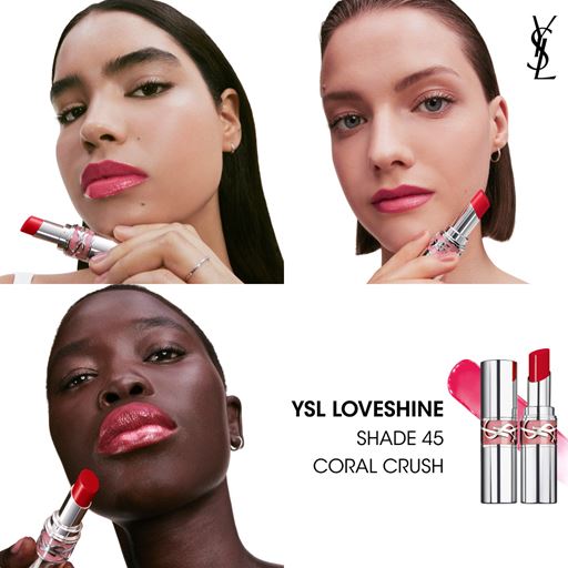 Yves Saint Laurent Loveshine Wet Shine Lipstick, 45 Coral Crush