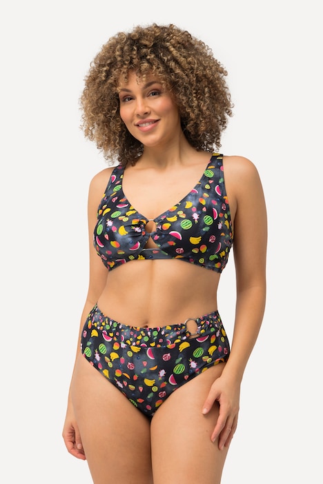 Bikini, Früchte, Zierring, Softcups, recycelt