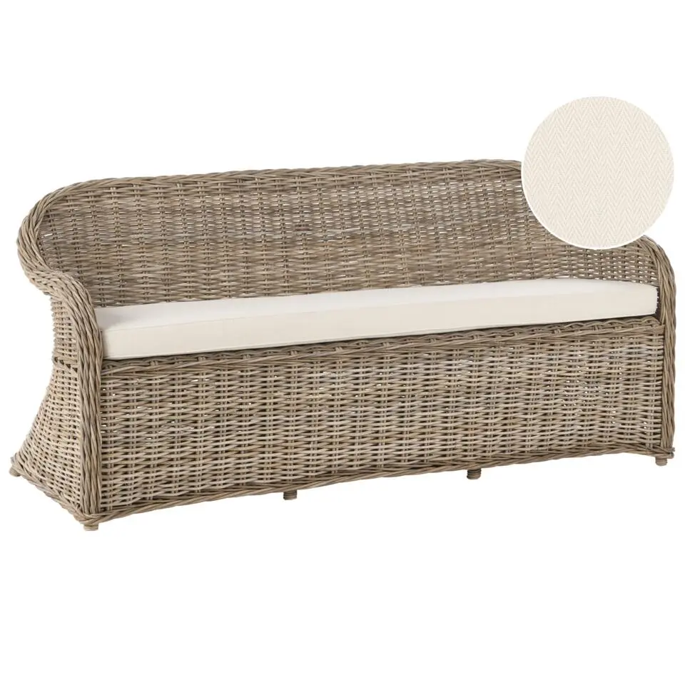 SUSUA - Tuinbank - Gebroken wit - Rotan
