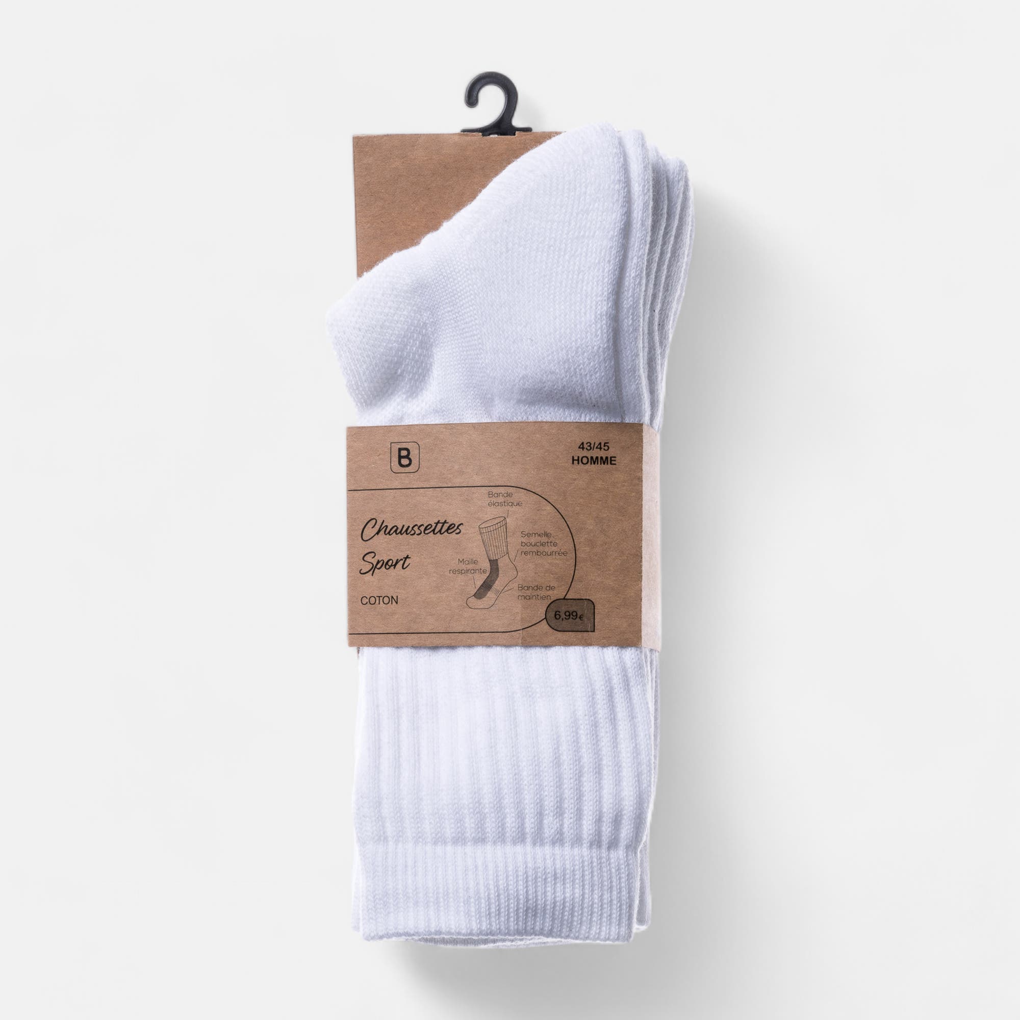 Chaussettes Homme blanc
