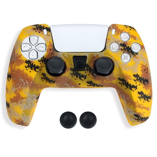 DATA FROG Til Sony Playstation 5 Silikone Cover Gamepad Beskyttelsescover med 2 Rocker Caps