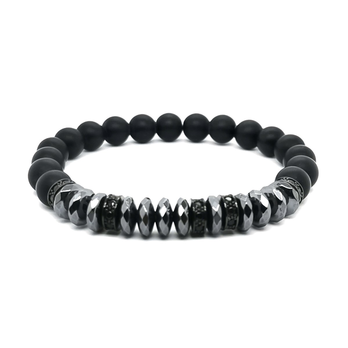 Bracelet Lauren Steven perles noires