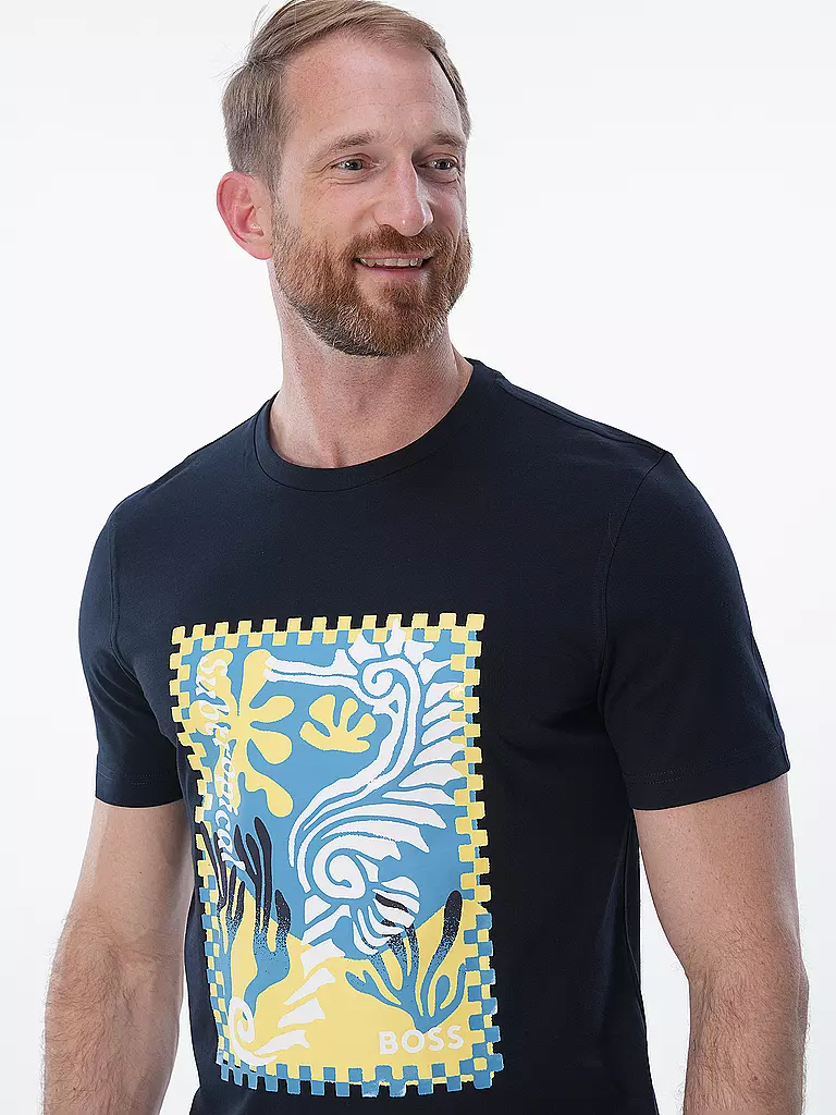 BOSS T-Shirt  blau