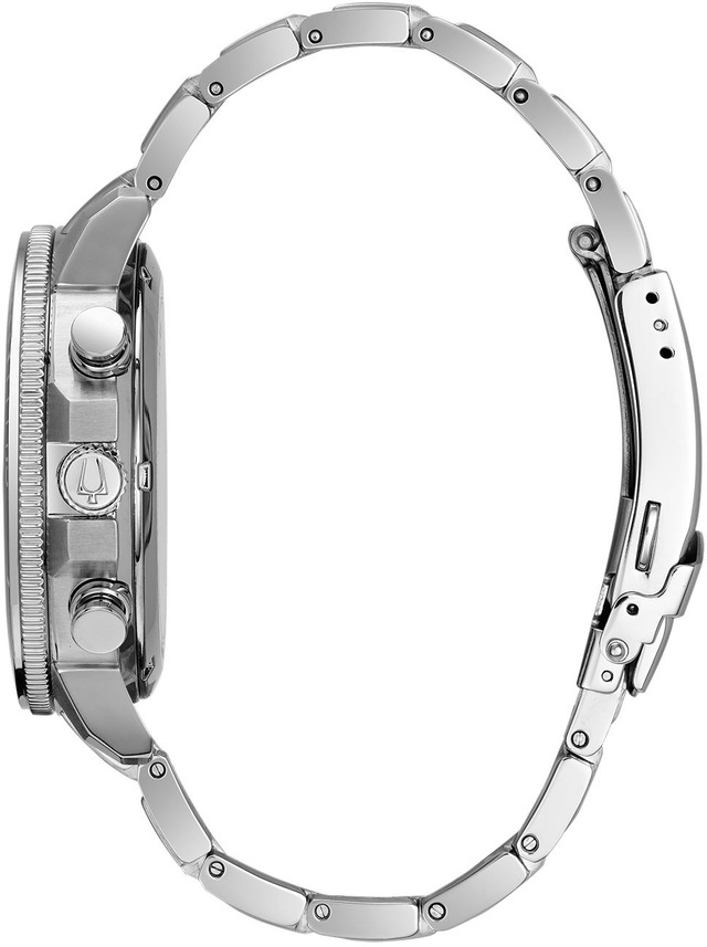 Bulova Chronograph »Marine Star« Armbanduhr, Quarzuhr, Herrenuhr, Edelstahlarmband, Datum