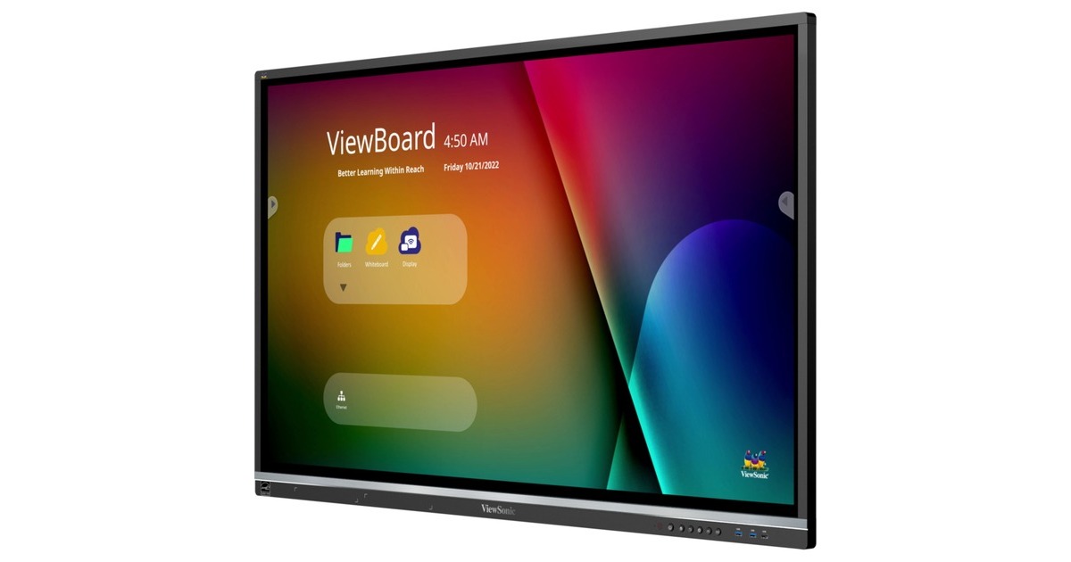 ViewSonicViewBoard IFP5550-5 55” 4K Interactive Display  (Zwart, 3x HDMI-in, 1x HDMI-out, USB-A, USB-C, Touch)