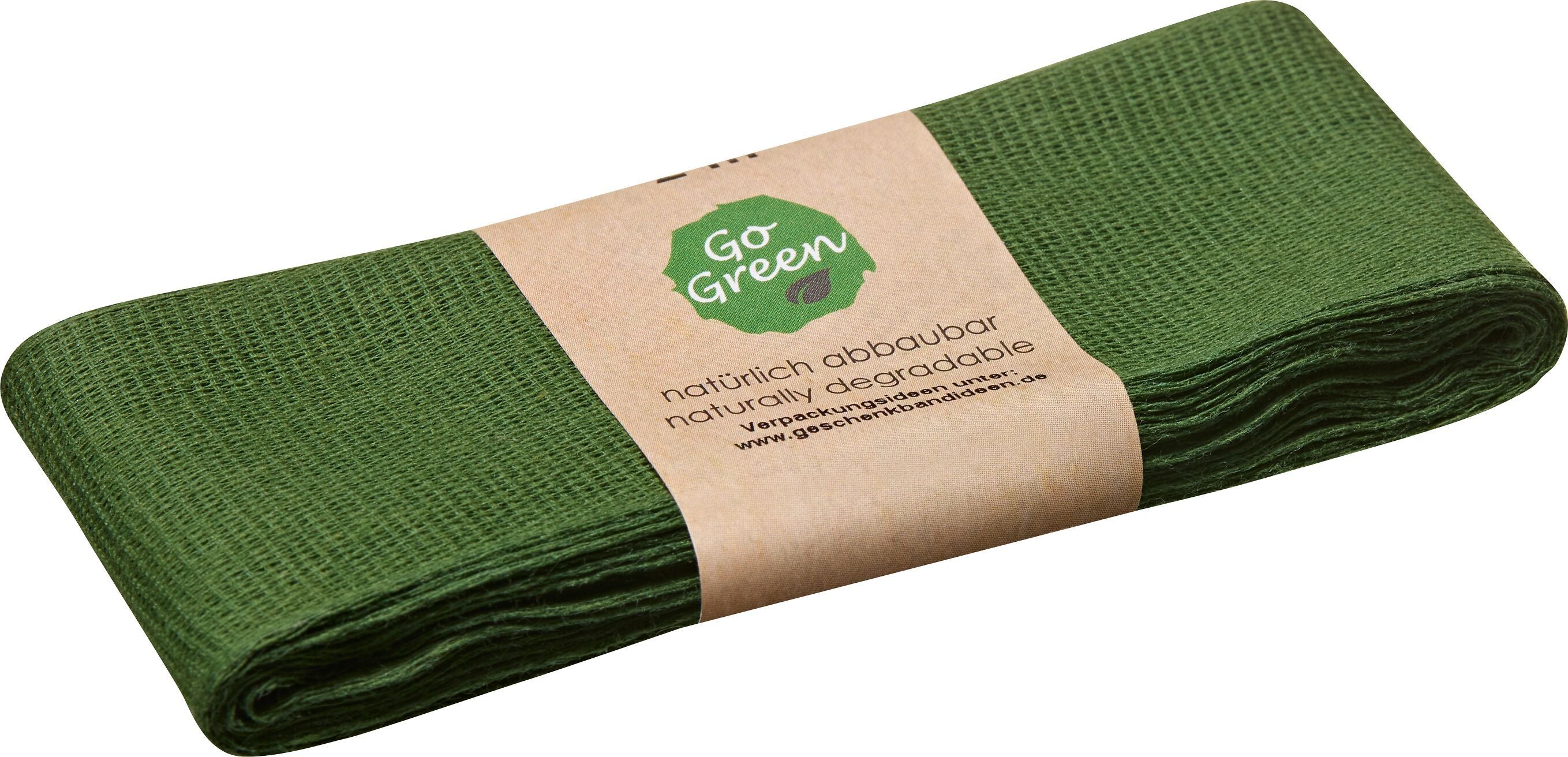 NATURE TAFT Geschenkband grün 40mmx2M - Grün / B: 40.0 mm x T: 2.0 m