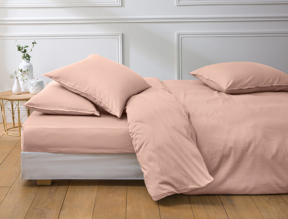 Housse de couette-Satin lavé