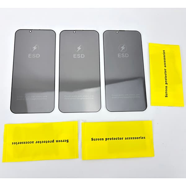 INF 3-pakning personvern skjermbeskytter for iPhone - herdet glass  iPhone 13 Pro Max
