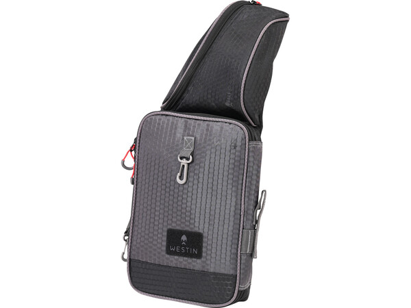 Sac bandoulière pêche urbaine Westin W4 Street Sling Medium Titanium Black (incl. 1 boîte à leurres)