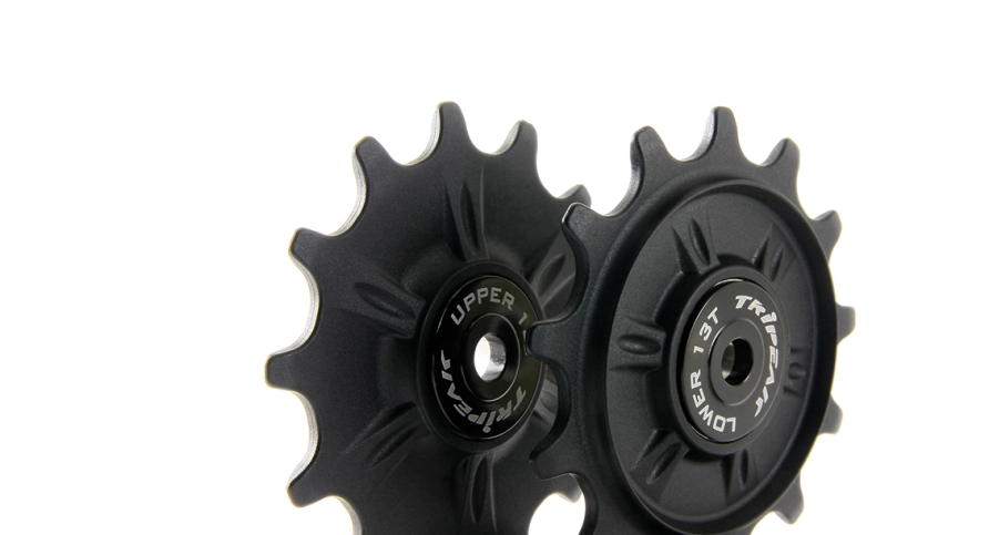 Tripeak pulleyhjul keramiske lejer 13T/13T 12S GRX812/817/M91XX sort