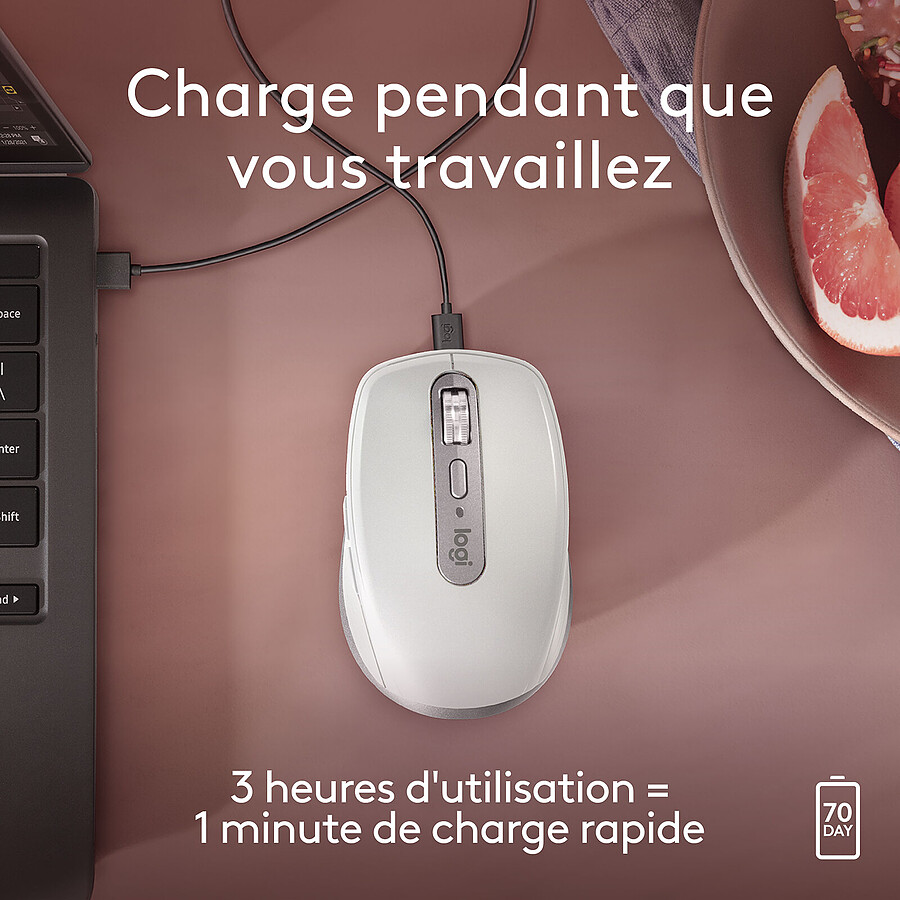 Logitech MX Anywhere 3S for Mac - Gris Sidéral