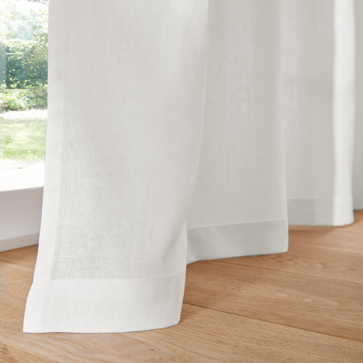 LA REDOUTE INTERIEURS<br>Cortina de linho lavado com ilhós Onega