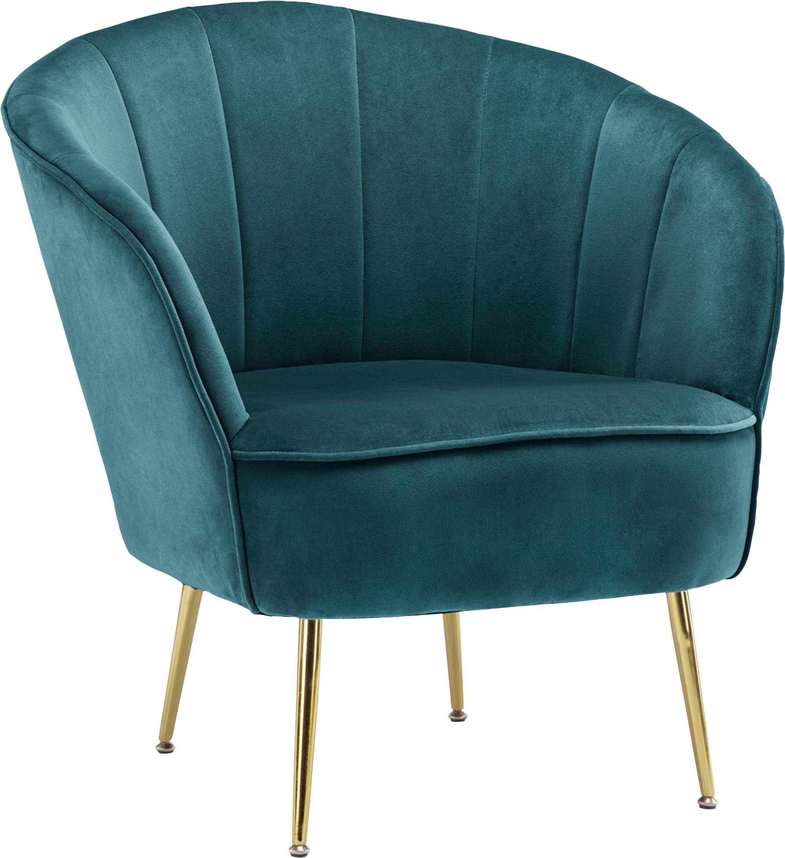 Kayoom Sessel »Poola 100, gemütlicher Cocktail-Sessel, edler Samtbezug« 1 Stk. tlg. samtweich, gesteppt, gemütlich, tiefe Sitzhöhe von 79cm