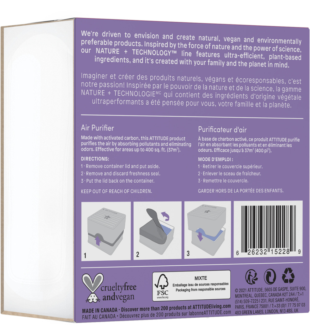 Attitude Nature+ Bulk2Go Luchtverfrisser Lavendel/Eucalyptus (227 gr)