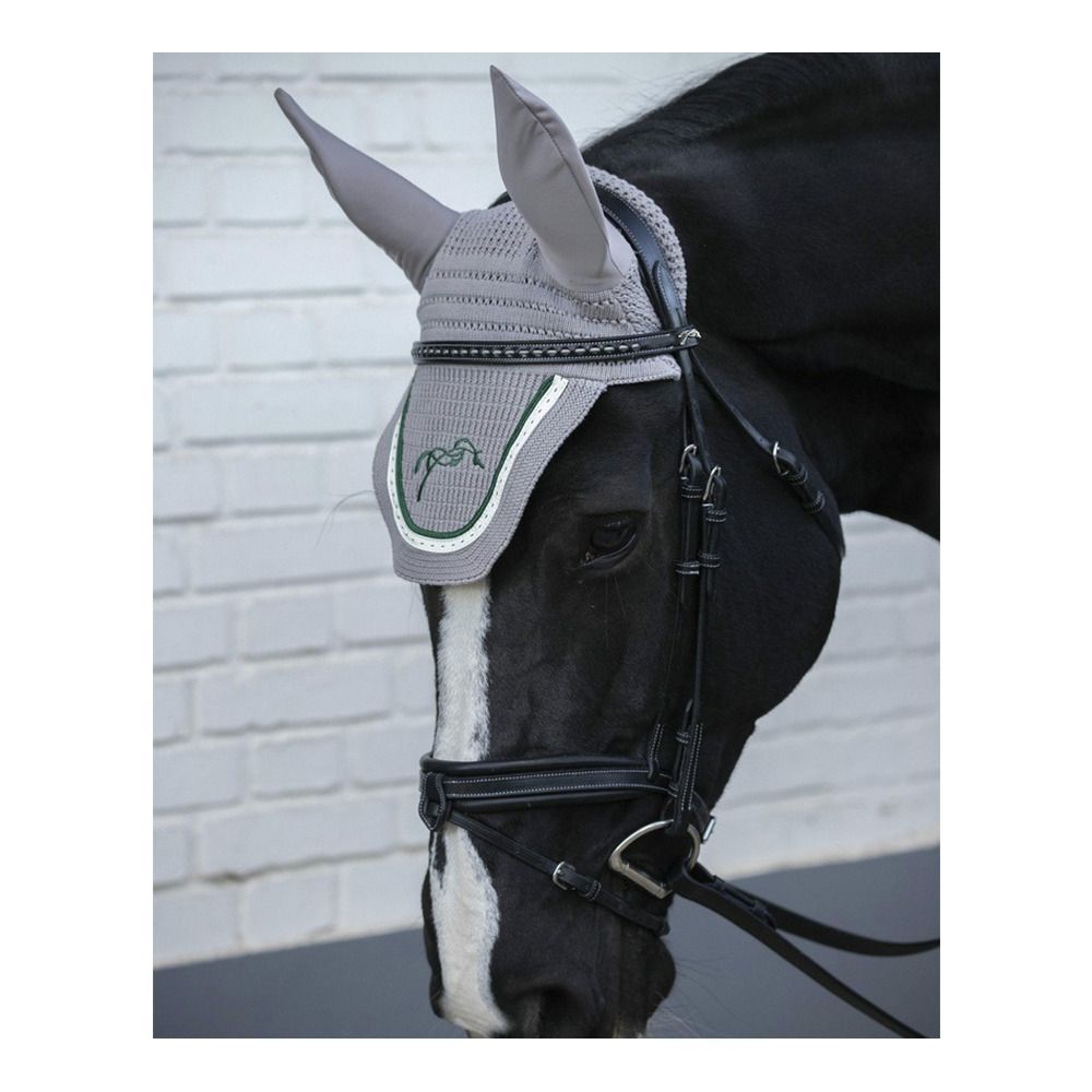 Pénélope POINT SELLIER - Bonnet anti-mouches gris clair/vert