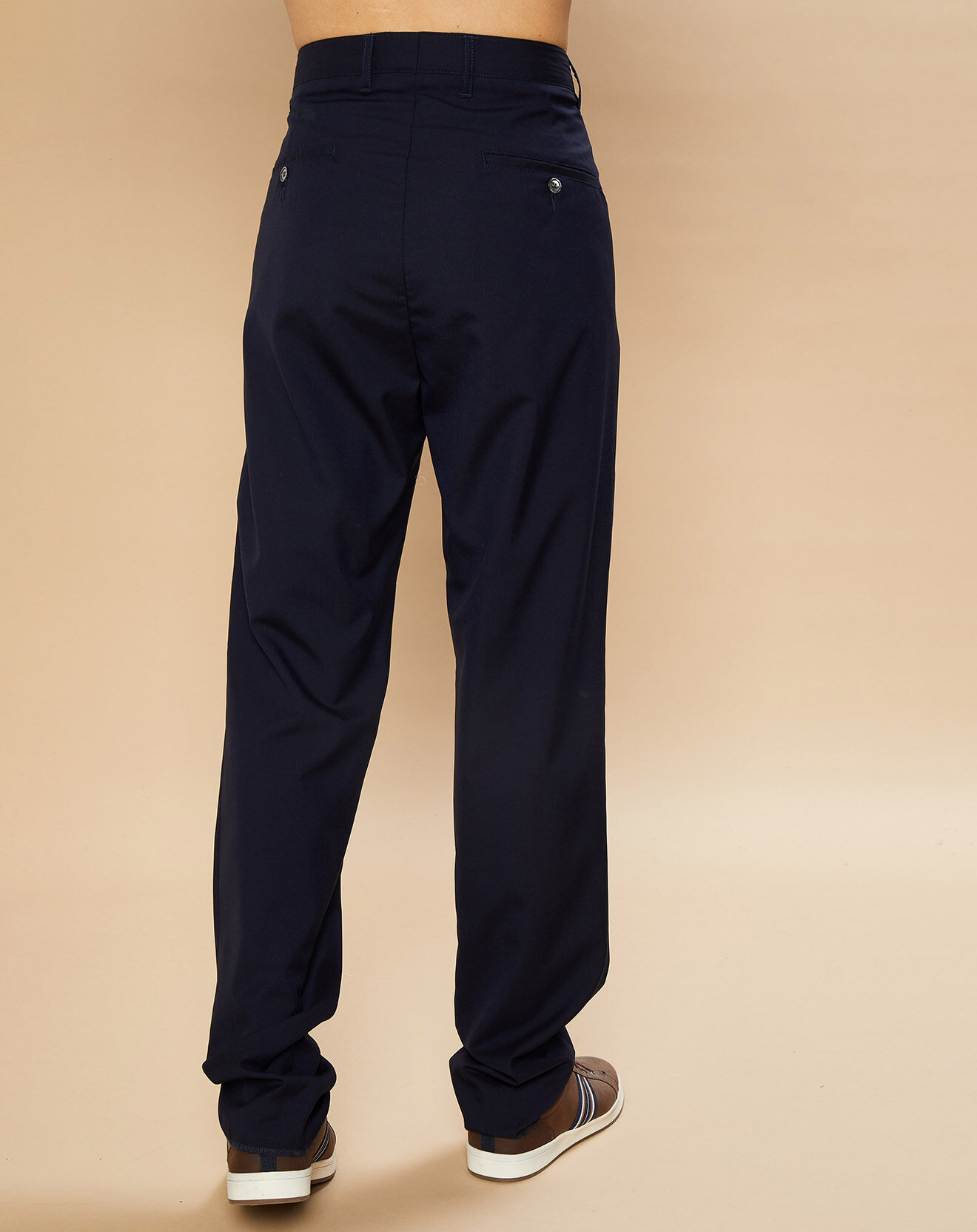 Hartford Pantalon 100% Laine Tom marine
