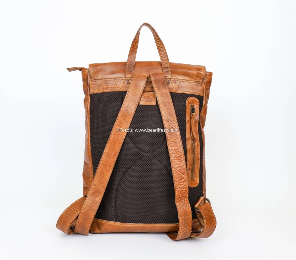 Rugzak 'Rob' cognac Cognac