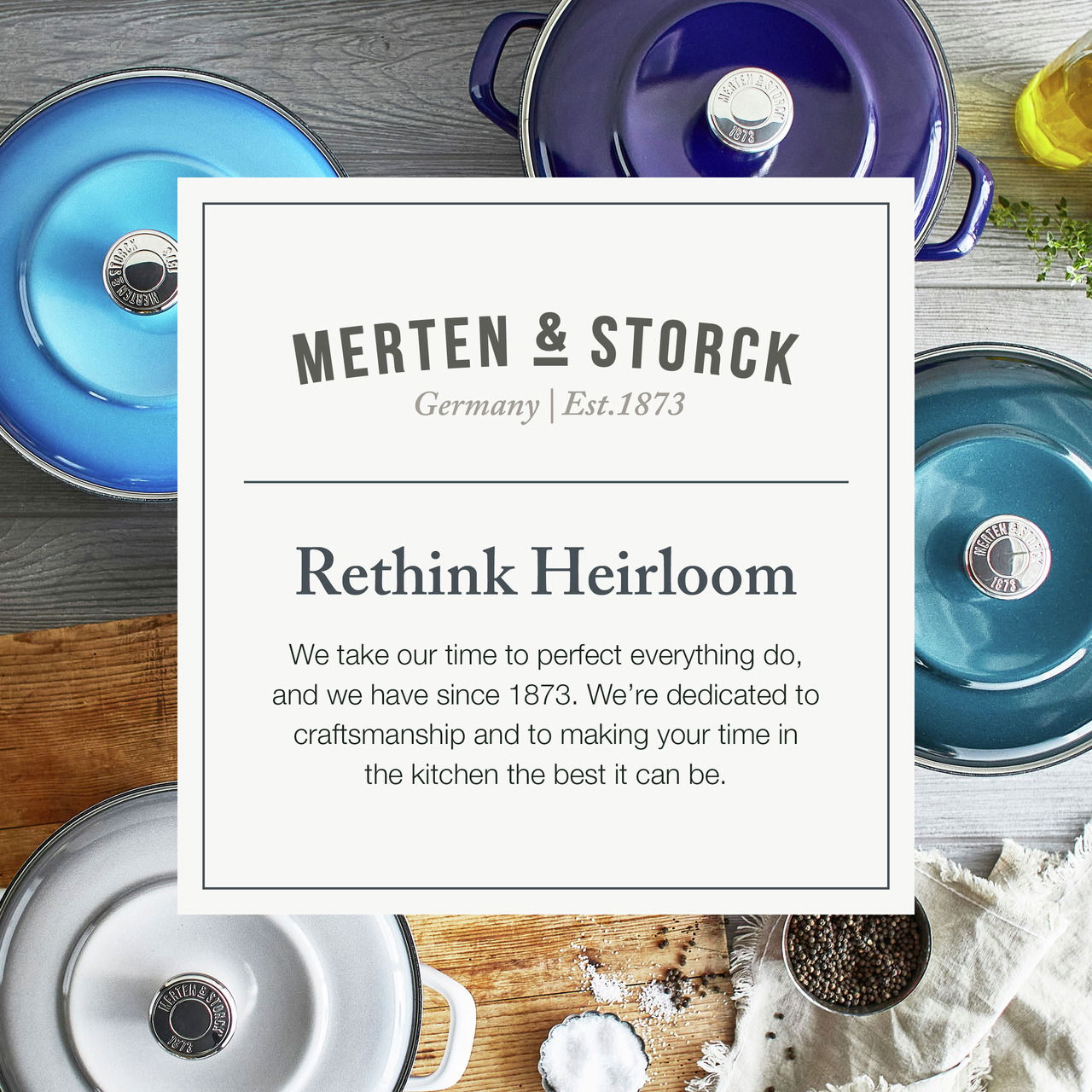 MERTEN & STORCK Bratentopf petrol