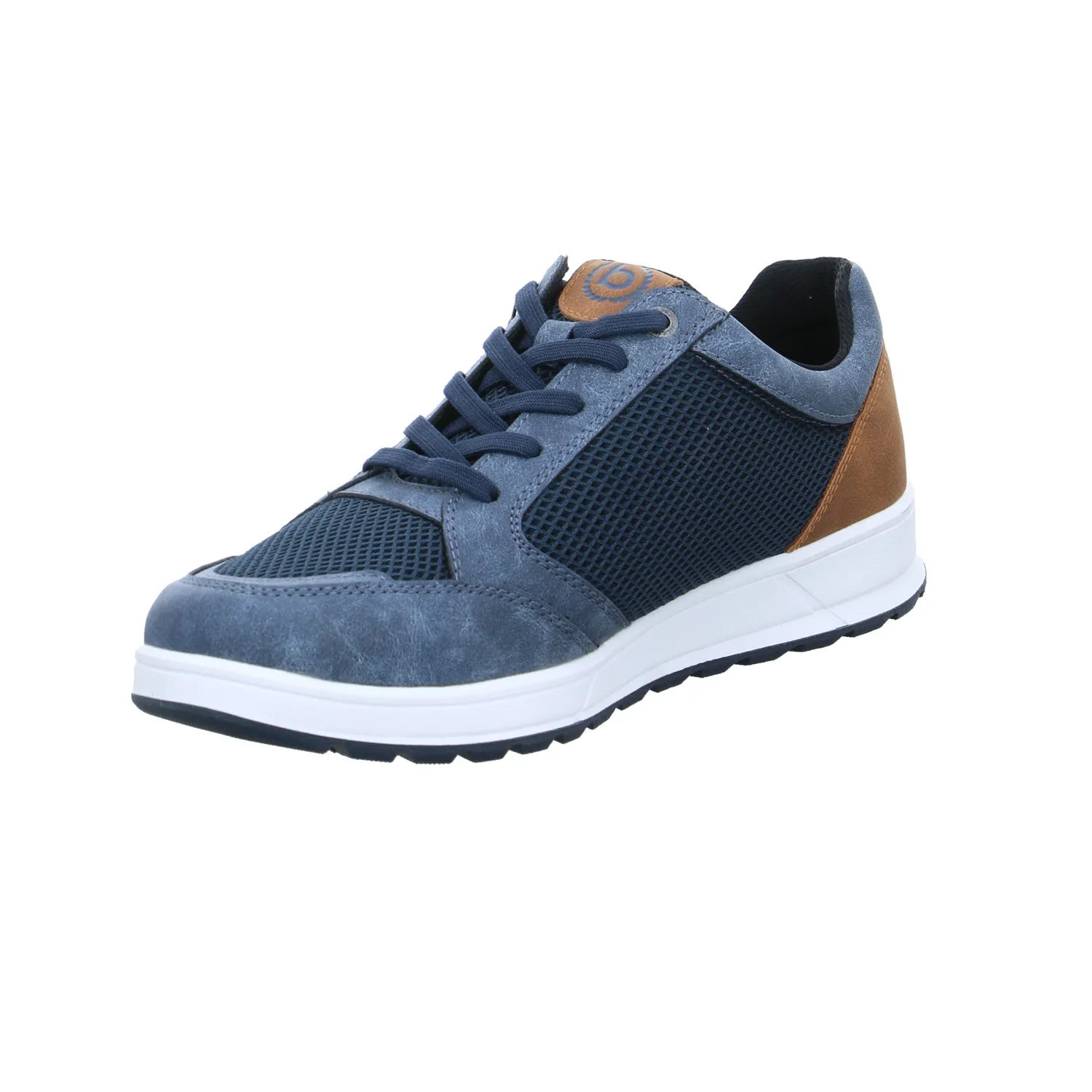 BUGATTI SHOES Halbschuhe Sneaker Stoff Blau Lederimitat