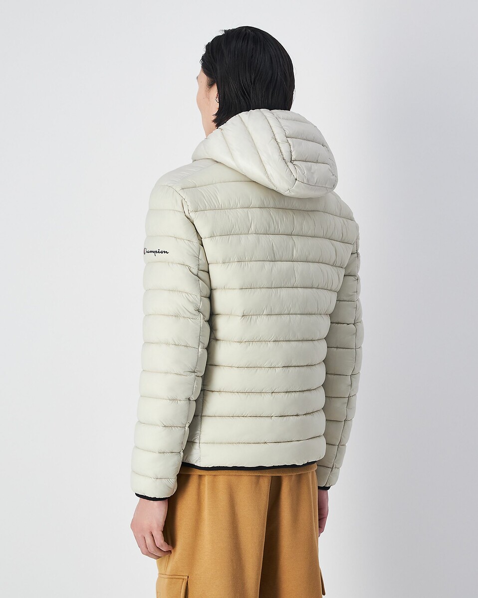 CHAMPION<br>Jaqueta curta de plumas com capuz