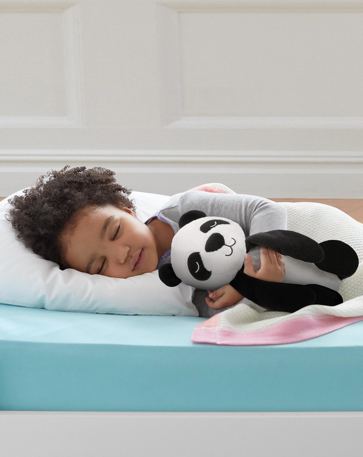 Babytröster PANDA in weiß/schwarz