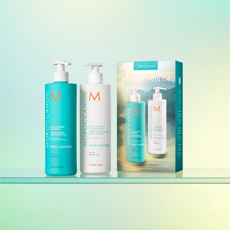 Moroccanoil Duo Box Frizz Control Shampoo + Conditioner 500 ml (Limited Edition)