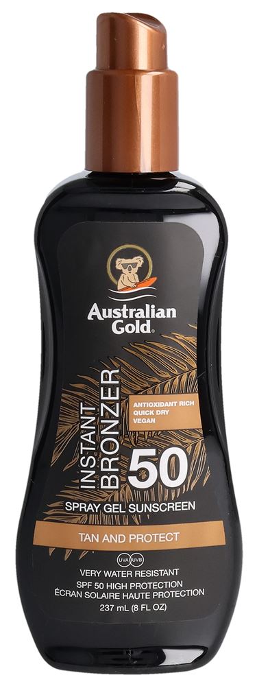 AUSTRALIAN GOLD Spray Gel mit Bronzer<br>237 ml, Spray, SPF50