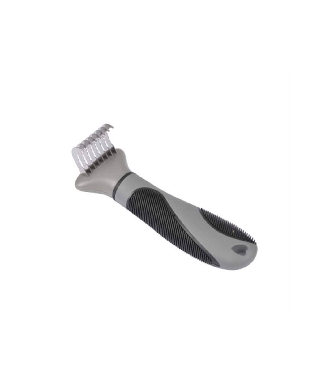Paris Prix - Brosse De Toilettage etrille à Démêler 15cm Gris & Noir