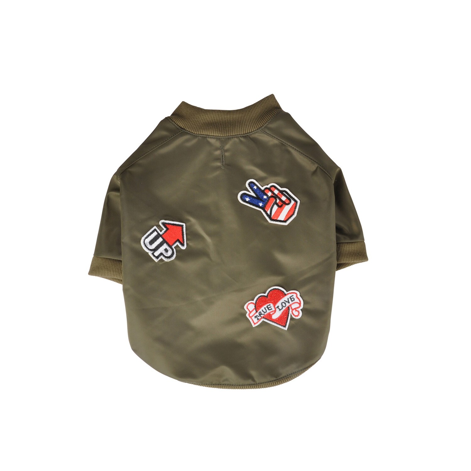 Jacke Hund Bomberjacke Gr. M khaki