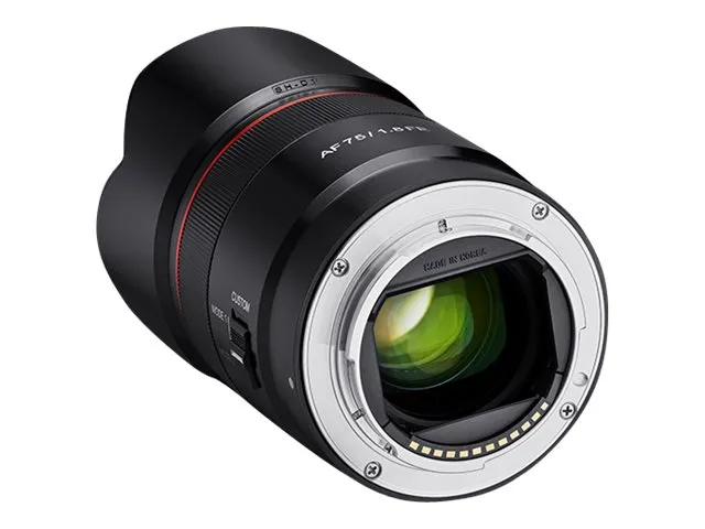 Samyang AF - Telefoto objektiv - 75 mm - f/1.8 FE - Sony E-mount - for Sony Cinema Line; a VLOGCAM; a1; a1 II; a6700; a7 IV; a7C; a7C II; a7CR; a7R V; a9 III