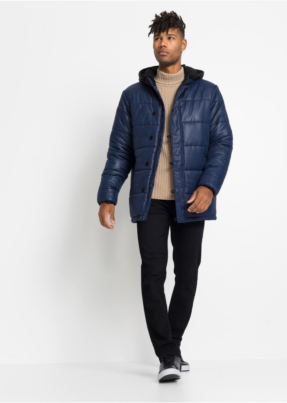Parka hiver matelassée coupe confort avec polyester recyclé