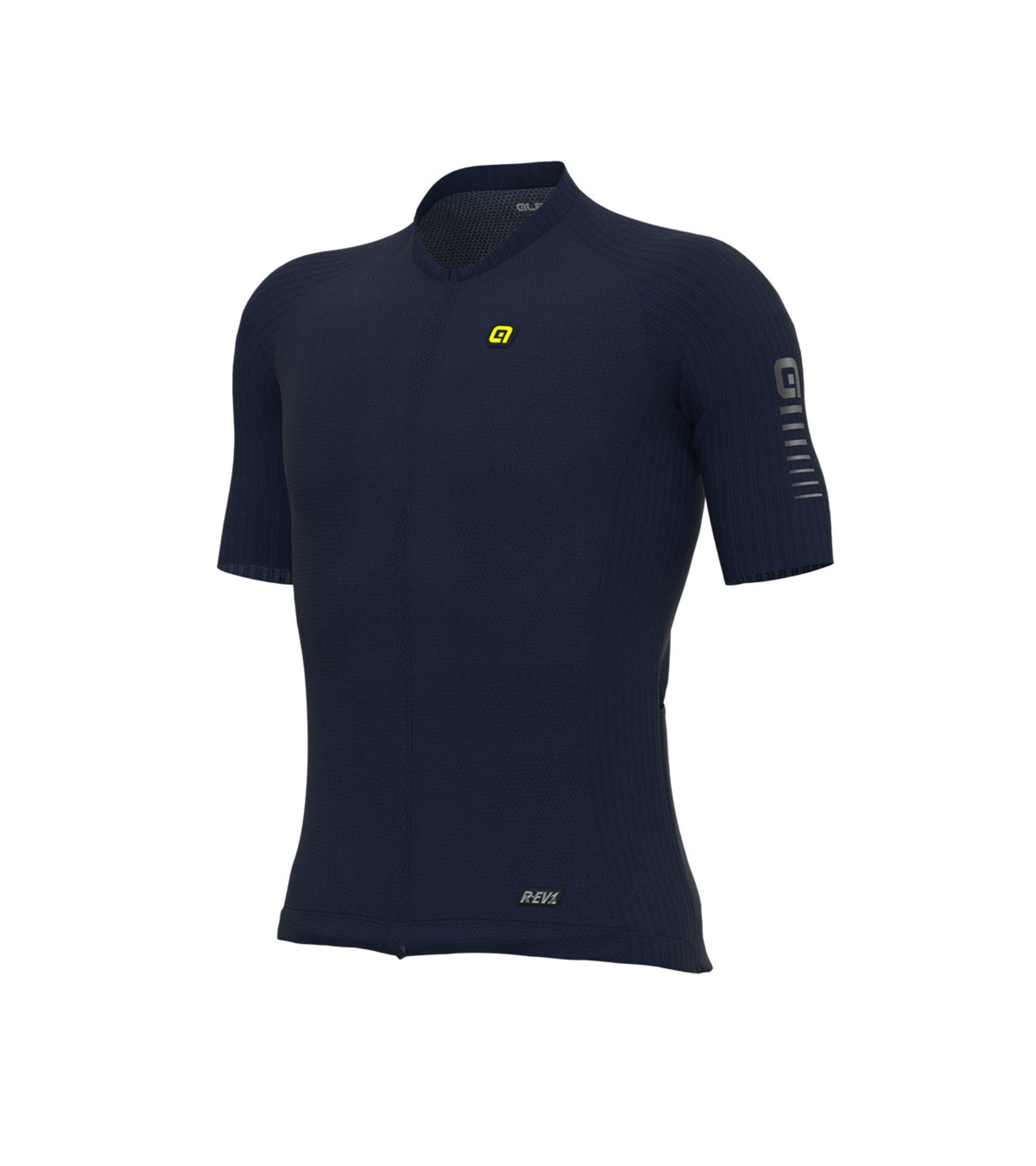 Ale R-EV1 Silver Cooling Fietsshirt Korte Mouwen Blauw Heren