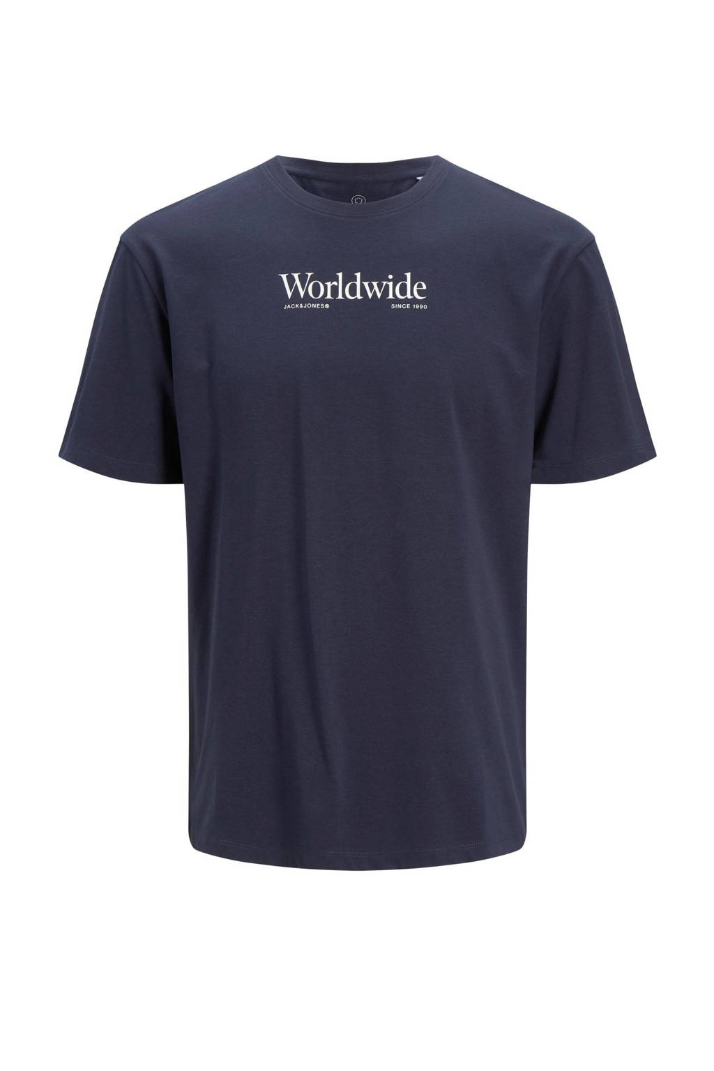 JACK & JONES T-shirt JORWORLDWIDE donkerblauw