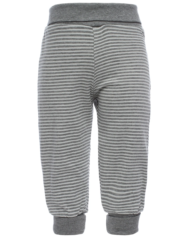 Schlupfhose BASIC gestreift in grau melange