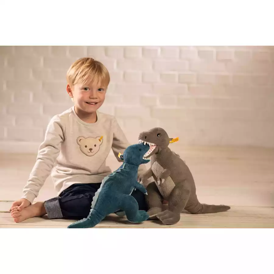 Steiff T-Rex Dino Thaisen Türkis, 35 cm
