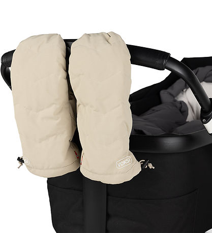 Voksi Kinderwagenhandschuhe - Muschel Sand/Light Grey