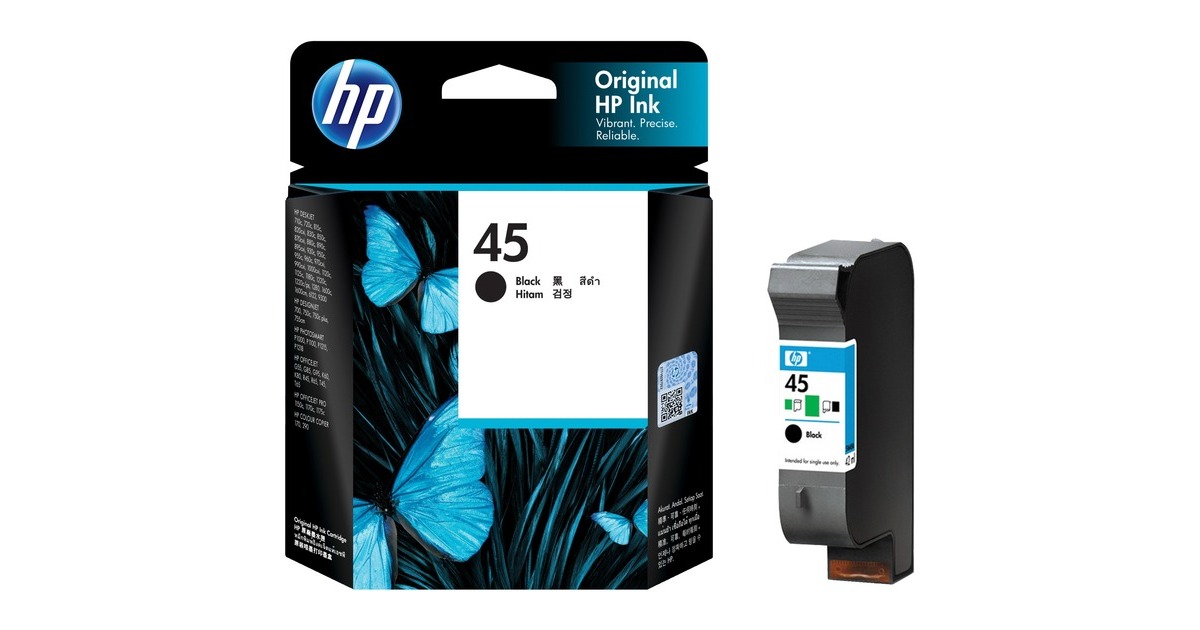HP45 Inktcartridge  (51645AE, Zwart, Retail)