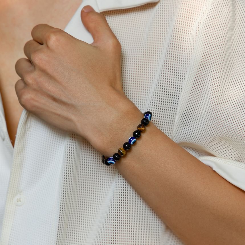 Gretlyn - Halloween boze oog nep edelsteen kralen armband