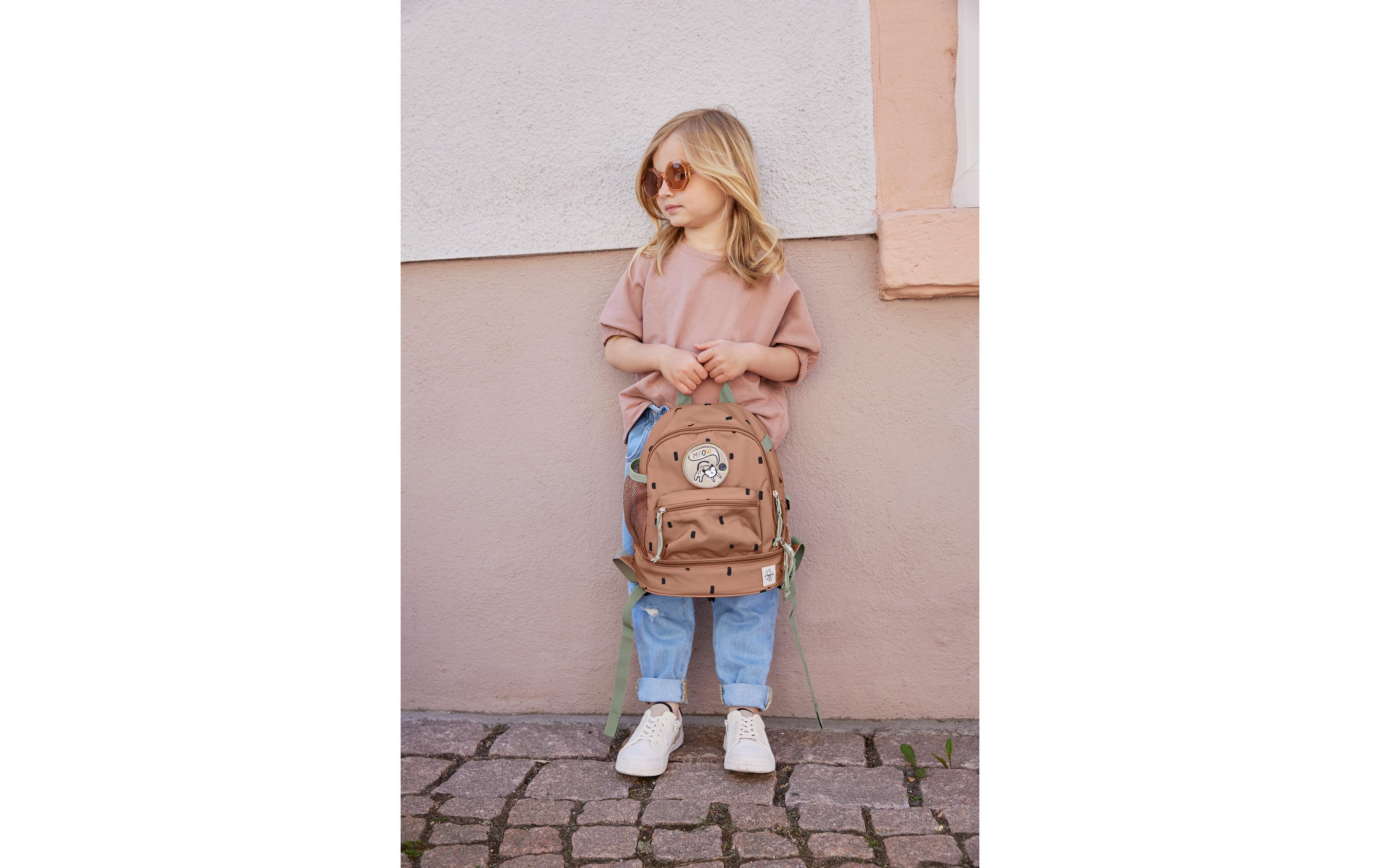 Rucksack Mini Backpack Happy Prints CaramelWasserabweisender Kinderrucksack mit gepolsterten Schultergurten