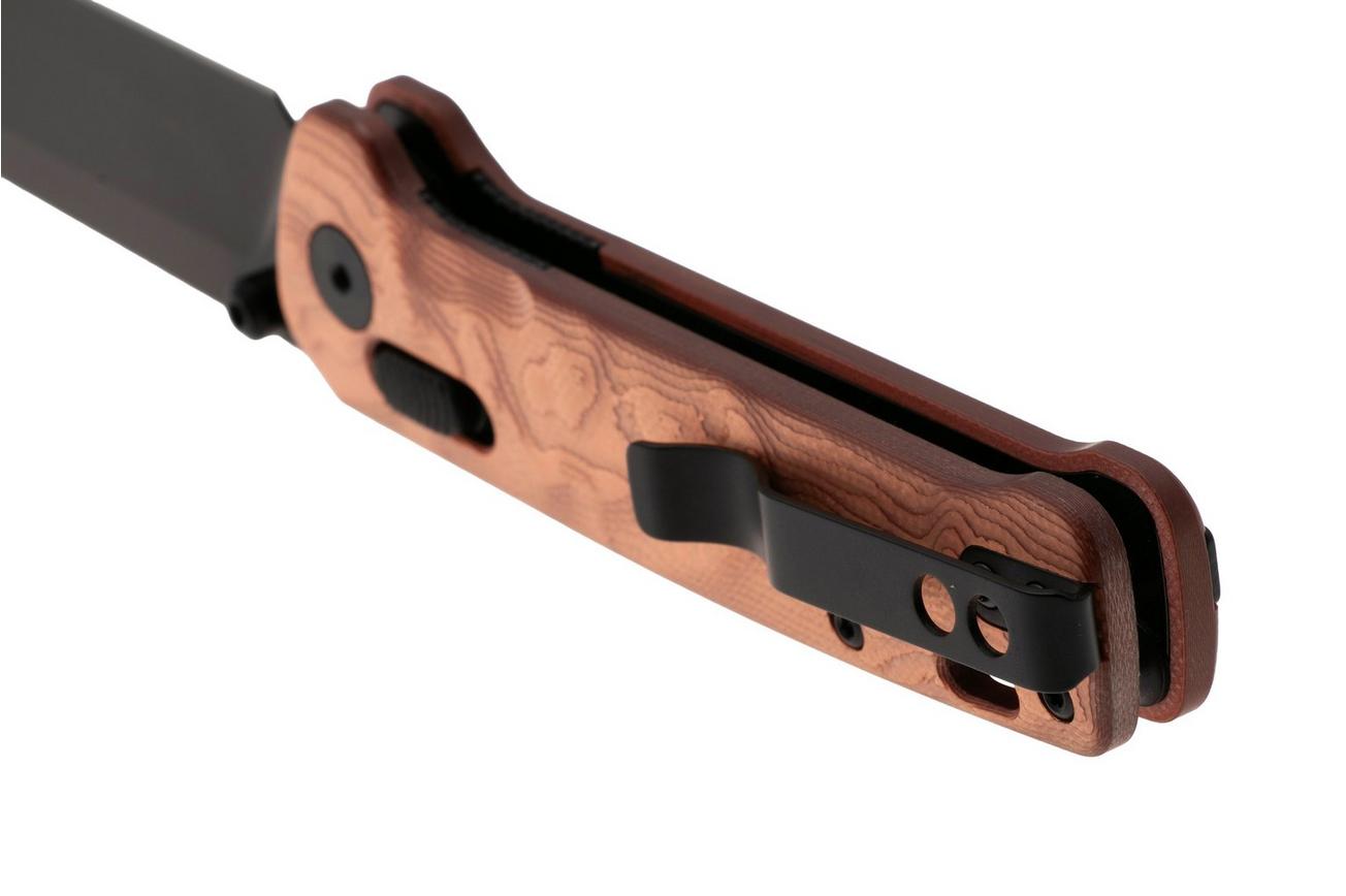 QSP Knife Penguin Glyde QS130GL-F2 PVD 14C28N, Copper Foil G10, zakmes
