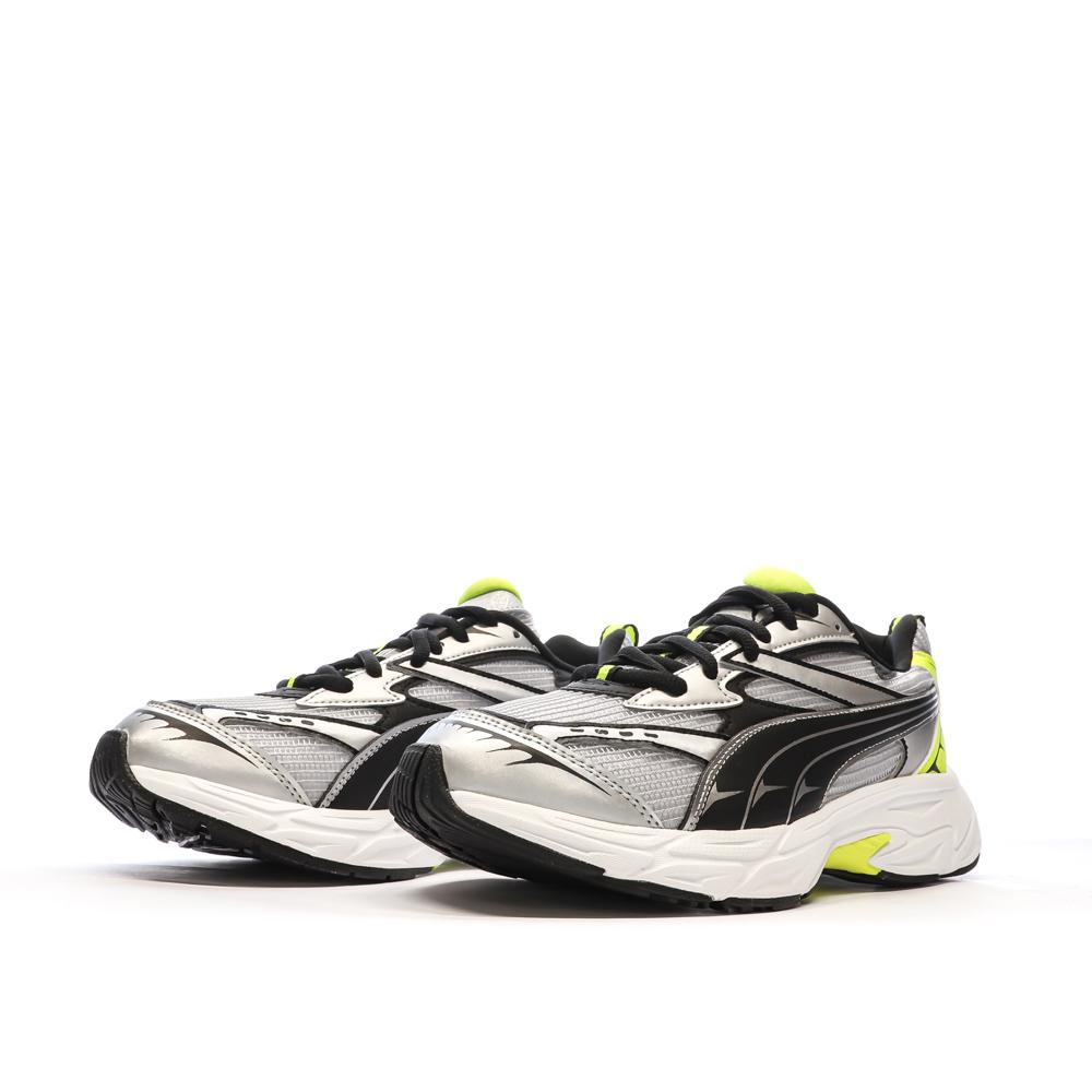 Puma Baskets Gris/Jaune/Noir Homme Puma Morphic Athletic