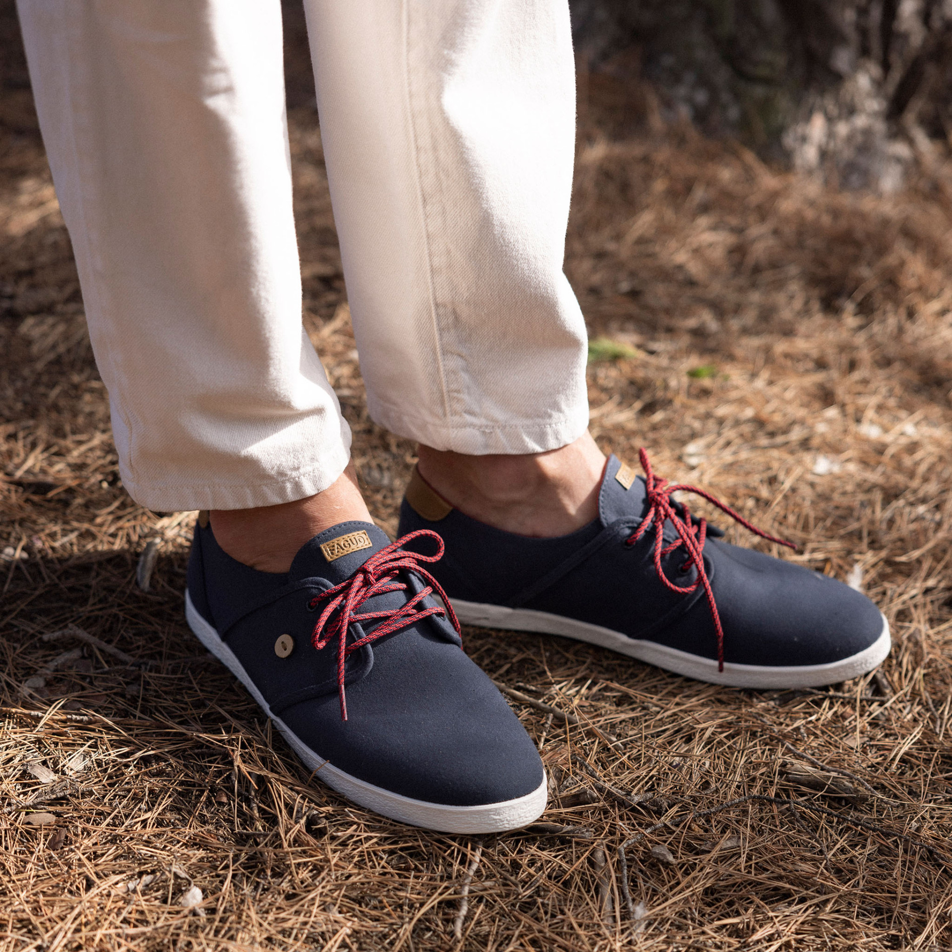 Tennis marine vegan Coton recyclé - modèle Cypress