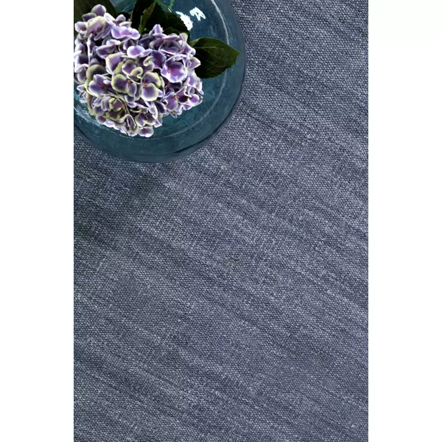 Esprit Kelim Teppich Rainbow Kelim blau grau