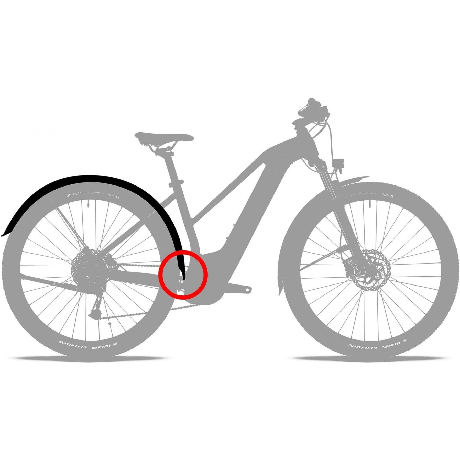 Cube Acid 65 BB Mount 27.5 Inch MTB Spatbordenset