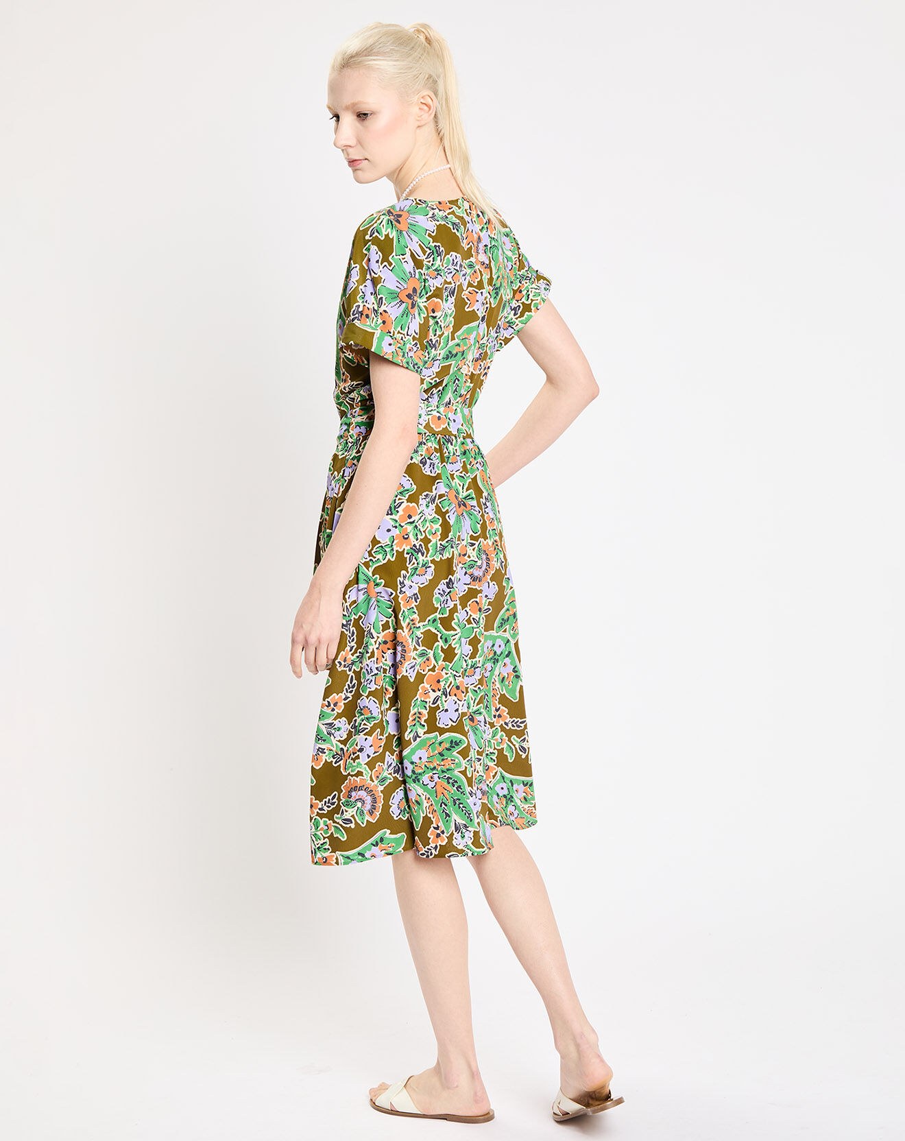 Jodhpur Robe Ricou print fleurs multicolore